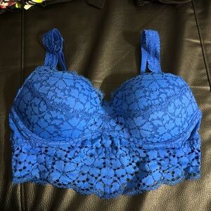 PINK Victoria's Secret Blue Lace Bralette